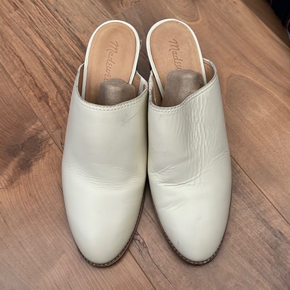 Madewell Cream Mules